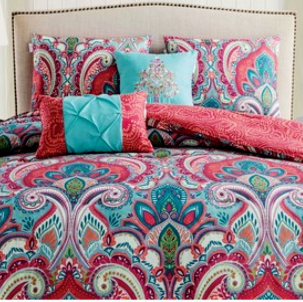 5 Piece King Reversible Comforter Set